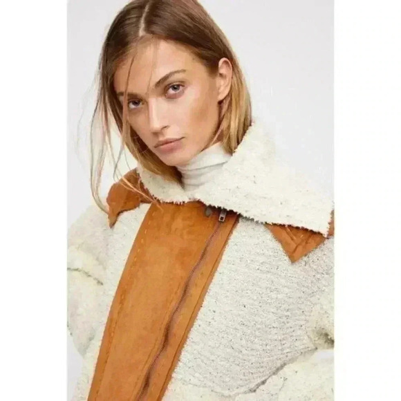 Free People Oatmeal Counting Sheep Jacket - Picture 3 of 8